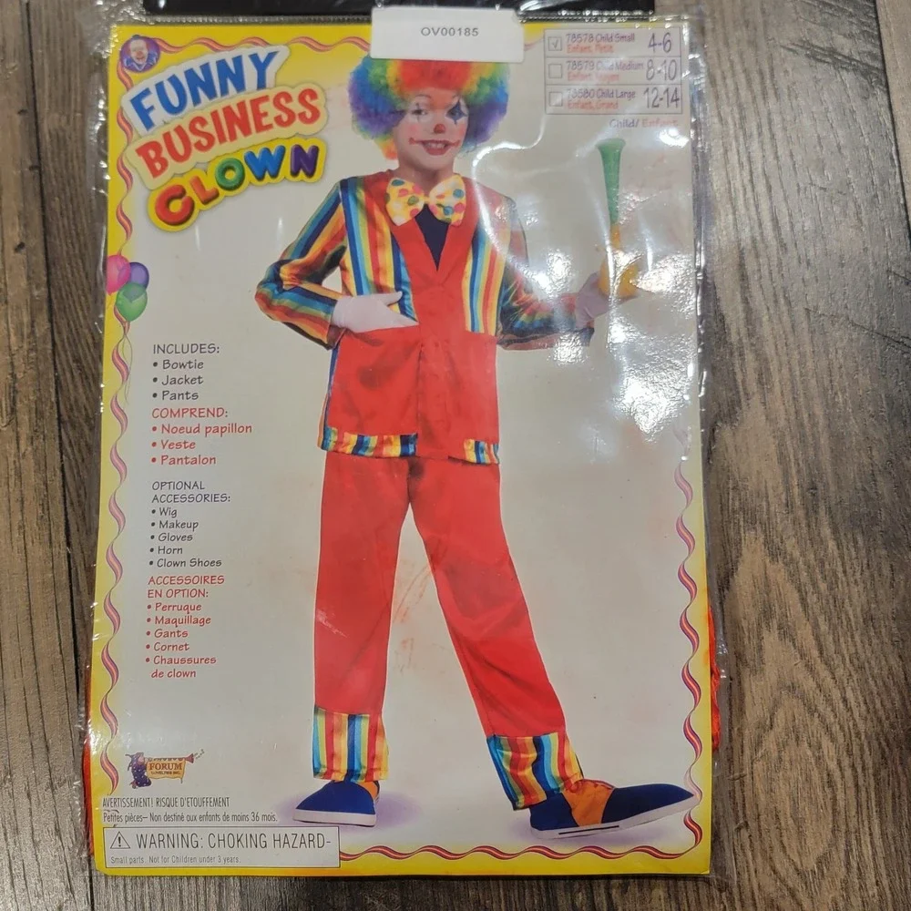 Clown Circus Birthday Party Carnival‎ Book Week Boys Costume  polka-dot bow tie